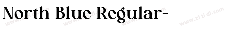 North Blue Regular字体转换